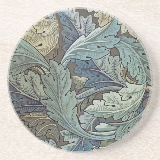 ウィリアムモリスアカンソスサージフラワーフローラボタニック コースター (正面)