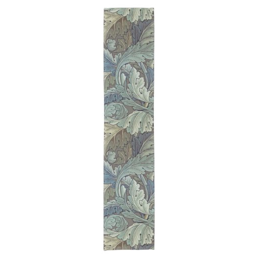 ウィリアムモリスアカンソスサージフラワーフローラボタニック ショートテーブルランナー (正面)