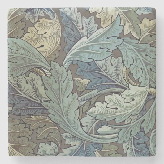 ウィリアムモリスアカンソスサージフラワーフローラボタニック ストーンコースター (正面)