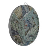 ウィリアムモリスアカンソスサージフラワーフローラボタニック ダーツボード (正面左)