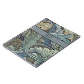 ウィリアムモリスアカンソスサージフラワーフローラボタニック ノートブック (左側)