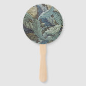 ウィリアムモリスアカンソスサージフラワーフローラボタニック ハンドファン (裏面)