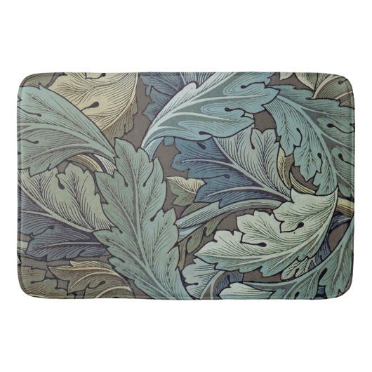 ウィリアムモリスアカンソスサージフラワーフローラボタニック バスマット (正面)