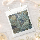 ウィリアムモリスアカンソスサージフラワーフローラボタニック フェイバーバッグ (クリップ留めされた状態)