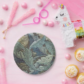 ウィリアムモリスアカンソスサージフラワーフローラボタニック ペーパープレート (パーティー)