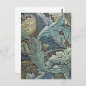 ウィリアムモリスアカンソスサージフラワーフローラボタニック ポストカード (正面/裏面)