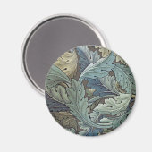 ウィリアムモリスアカンソスサージフラワーフローラボタニック マグネット (正面/裏面)