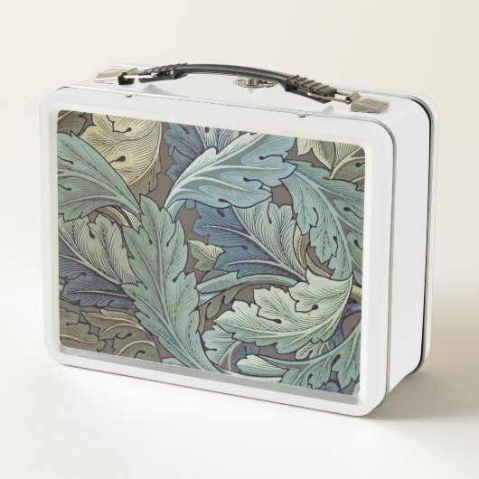 ウィリアムモリスアカンソスサージフラワーフローラボタニック メタルランチボックス (裏面)