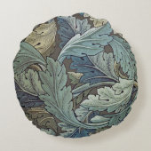 ウィリアムモリスアカンソスサージフラワーフローラボタニック ラウンドクッション (裏面)