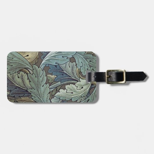 ウィリアムモリスアカンソスサージフラワーフローラボタニック ラゲッジタグ (正面横)