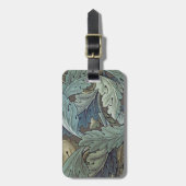 ウィリアムモリスアカンソスサージフラワーフローラボタニック ラゲッジタグ (正面縦)