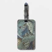 ウィリアムモリスアカンソスサージフラワーフローラボタニック ラゲッジタグ (裏面縦)