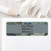 ウィリアムモリスアカンソスサージフラワーフローラボタニック ラベル (インサイチュ)