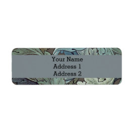 ウィリアムモリスアカンソスサージフラワーフローラボタニック ラベル