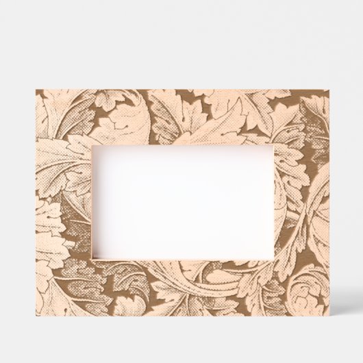 ウィリアムモリスアカンソスサージフラワーフローラボタニック レーザー彫刻フレーム (正面)