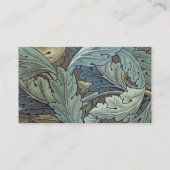 ウィリアムモリスアカンソスサージフラワーフローラボタニック 名刺 (裏面)