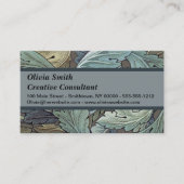 ウィリアムモリスアカンソスサージフラワーフローラボタニック 名刺 (正面)