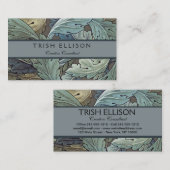 ウィリアムモリスアカンソスサージフラワーフローラボタニック 名刺 (正面/裏面)