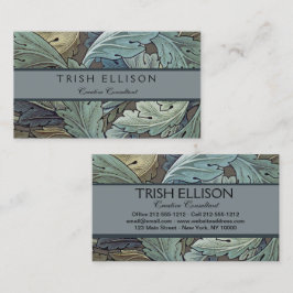 ウィリアムモリスアカンソスサージフラワーフローラボタニック 名刺