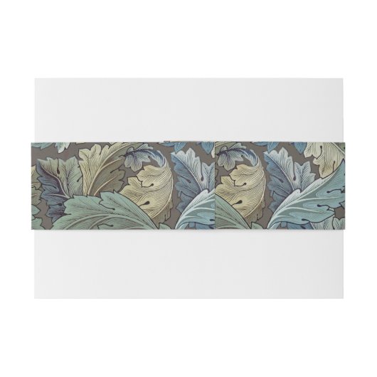 ウィリアムモリスアカンソスサージフラワーフローラボタニック 招待状ベリーバンド (裏面例)