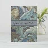 ウィリアムモリスアカンソスサージフラワーフローラボタニック 招待状 (スタンド正面)