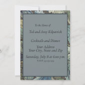 ウィリアムモリスアカンソスサージフラワーフローラボタニック 招待状 (裏面)