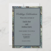 ウィリアムモリスアカンソスサージフラワーフローラボタニック 招待状 (正面)