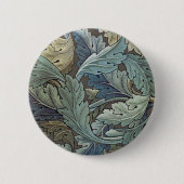 ウィリアムモリスアカンソスサージフラワーフローラボタニック 缶バッジ (正面)