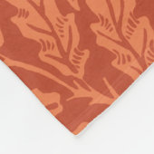 ウィリアムモリスアコーン壁紙自然デザイン フリースブランケット (角)