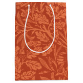 ウィリアムモリスアコーン壁紙自然デザイン ミディアムペーパーバッグ (正面)