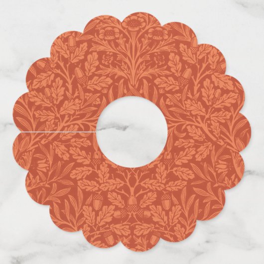 ウィリアムモリスアコーン壁紙自然デザイン ワイングラスタグ (正面)