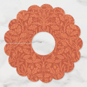 ウィリアムモリスアコーン壁紙自然デザイン ワイングラスタグ (裏面)