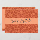 ウィリアムモリスアコーン壁紙自然デザイン 招待状 (正面/裏面)