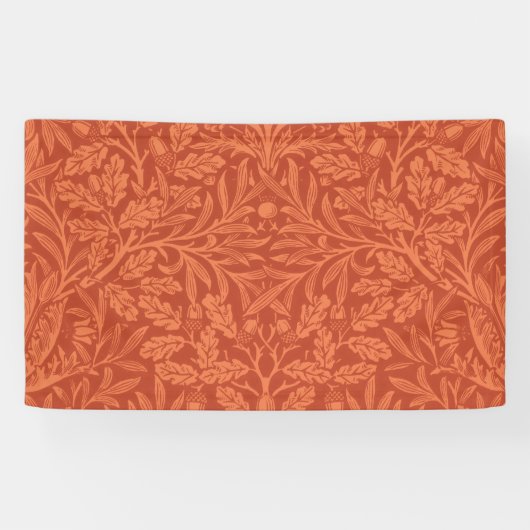 ウィリアムモリスアコーン壁紙自然デザイン 横断幕 (横)