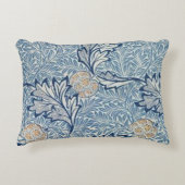 ウィリアムモリスアップルフラワーフローラデザイン アクセントクッション (正面)