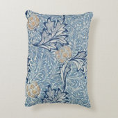 ウィリアムモリスアップルフラワーフローラデザイン アクセントクッション (裏面(縦))