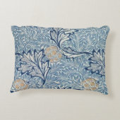 ウィリアムモリスアップルフラワーフローラデザイン アクセントクッション (裏面)