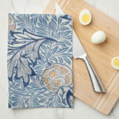 ウィリアムモリスアップルフラワーフローラデザイン キッチンタオル (四つ折り)