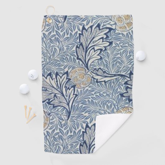 ウィリアムモリスアップルフラワーフローラデザイン ゴルフタオル (インサイチュ)