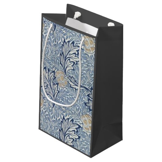 ウィリアムモリスアップルフラワーフローラデザイン スモールペーパーバッグ (裏面アングル)