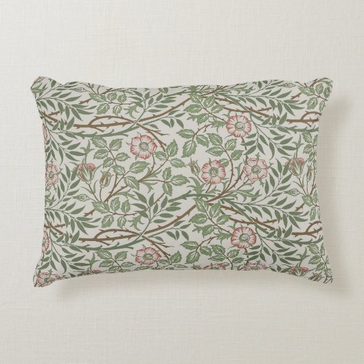 ウィリアムモリスアユブリアフローラアールヌーボー アクセントクッション (正面)