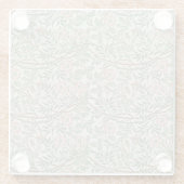 ウィリアムモリスアユブリアフローラアールヌーボー ガラスコースター (裏面)