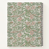 ウィリアムモリスアユブリアフローラアールヌーボー ノートブック (裏面)