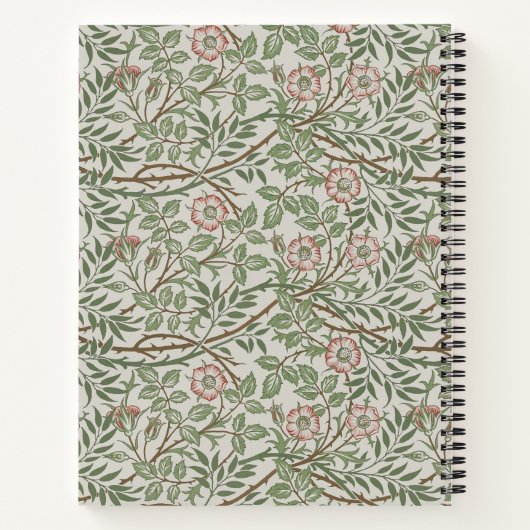 ウィリアムモリスアユブリアフローラアールヌーボー ノートブック (裏面)