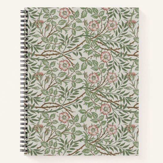 ウィリアムモリスアユブリアフローラアールヌーボー ノートブック (正面)