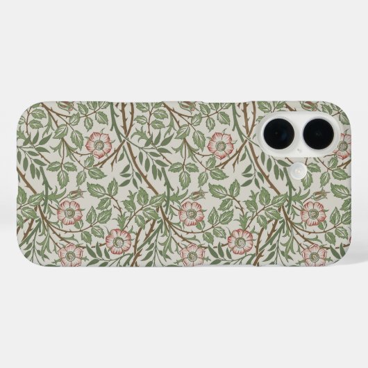 ウィリアムモリスアユブリアフローラアールヌーボー Case-Mate iPhoneケース (裏面 (横))