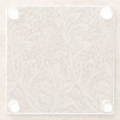 ウィリアムモリスアルカディアフローラガーデンフラワークラシ ガラスコースター (裏面)