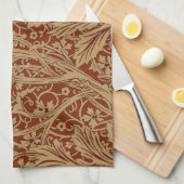 ウィリアムモリスアルカディアフローラガーデンフラワークラシ キッチンタオル (四つ折り)