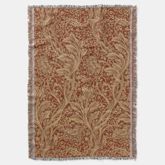 ウィリアムモリスアルカディアフローラガーデンフラワークラシ スローブランケット (正面縦)