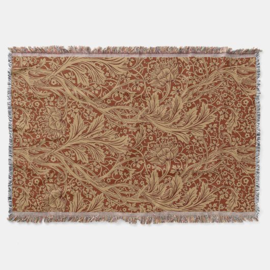ウィリアムモリスアルカディアフローラガーデンフラワークラシ スローブランケット (正面)